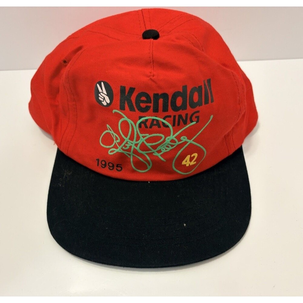 Vintage Kendall Racing #42 Kyle Petty Snapback Hat/Cap NASCAR Signature Print